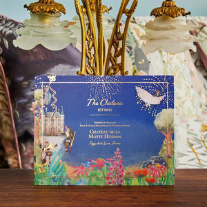 Gold Foiled Chateau Gift Box