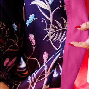 Wildflower Reversible Silk Kimono